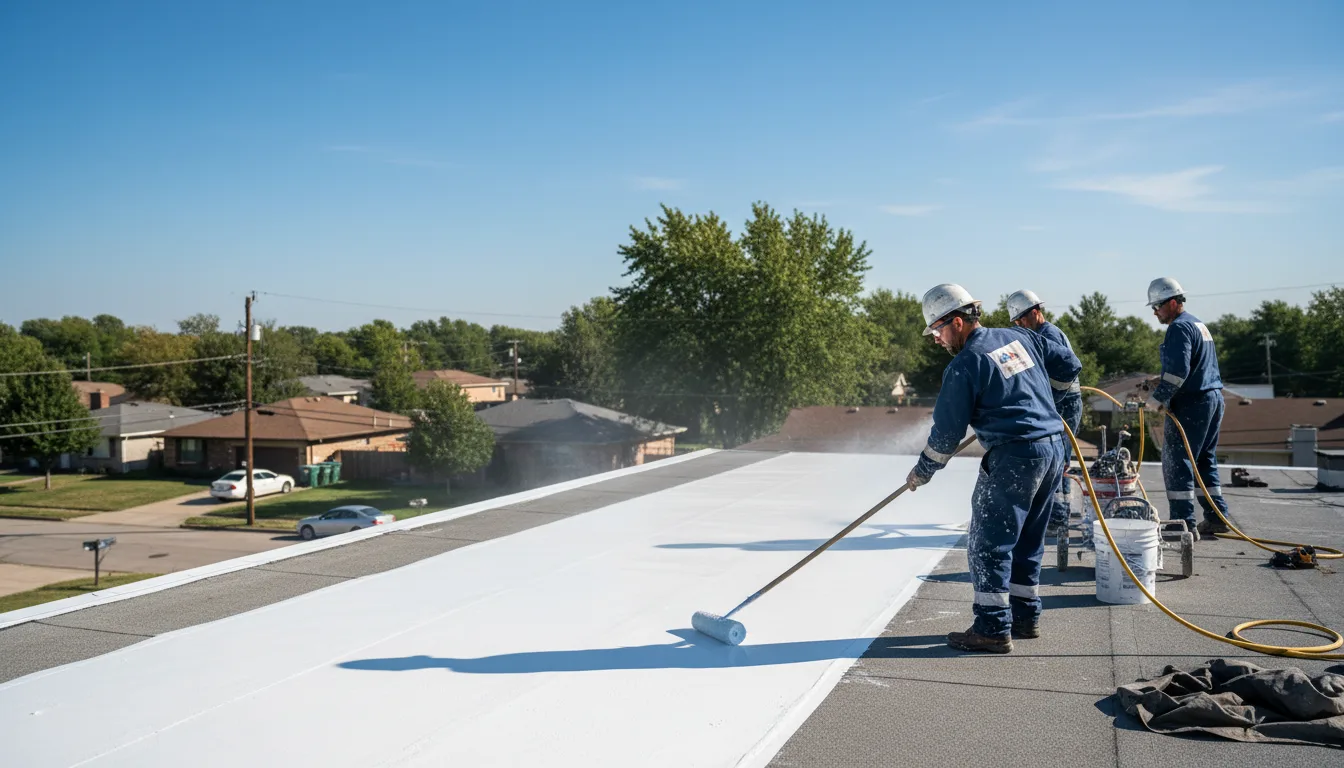 Commercial roof coating in Stockdale, PA near me